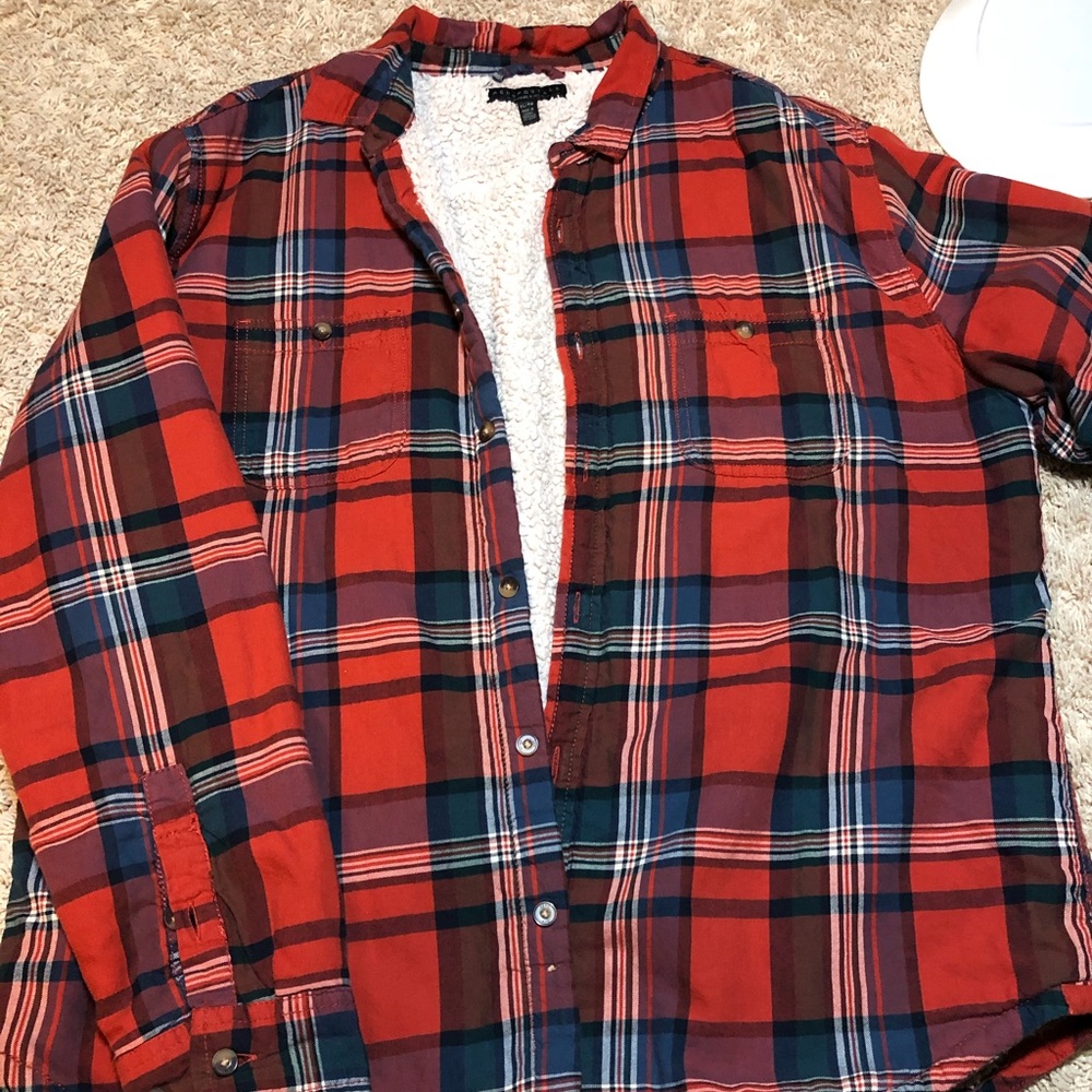 Sherpa lined flannel